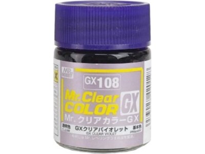 Mr Hobby -Gunze Mr. Clear Color GX (18 ml) Clear Violet 