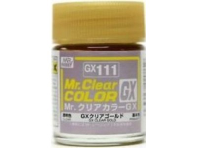 Mr Hobby -Gunze Mr. Clear Color GX (18 ml) Clear Gold 