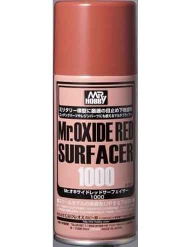 Mr Hobby -Gunze Mr. Oxide Red Surfacer 1000 (170 ml) 