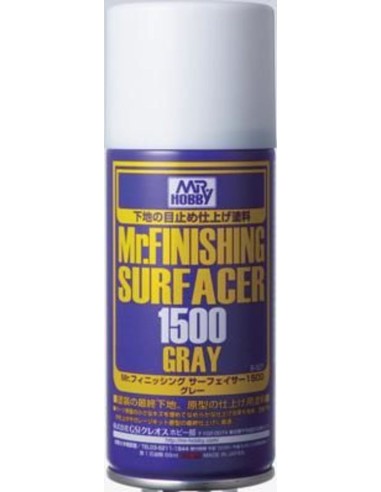 Mr Hobby -Gunze Mr. Finishing Surfacer 1500 Gray (170 ml) 