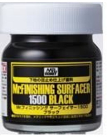 Mr Hobby -Gunze Mr. Finishing Surfacer 1500 Black (40 ml) 