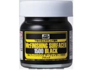 Mr Hobby -Gunze Mr. Finishing Surfacer 1500 Black (40 ml) 