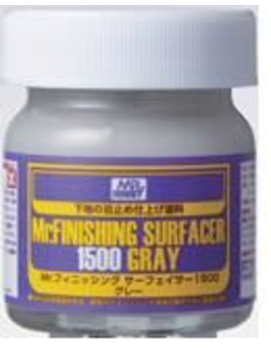 Mr Hobby -Gunze Mr. Finishing Surfacer 1500 Gray (40 ml) 