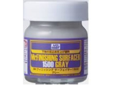 Mr Hobby -Gunze Mr. Finishing Surfacer 1500 Gray (40 ml) 