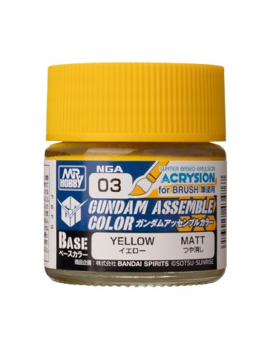 Acrysion GUNDAM ASSEMBLE COLOR (Base Color) (10 ml) Yellow 