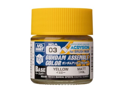 Acrysion GUNDAM ASSEMBLE COLOR (Base Color) (10 ml) Yellow 