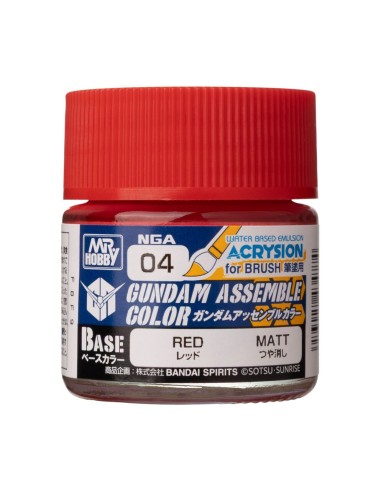 Acrysion GUNDAM ASSEMBLE COLOR (Base Color) (10 ml) Red 