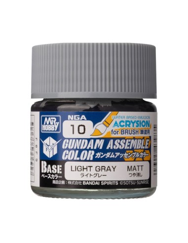 Acrysion GUNDAM ASSEMBLE COLOR (Base Color) (10 ml) Light Gray 