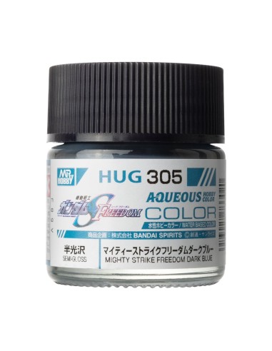 Mr Hobby -Gunze AQUEOUS GUNDAM COLOR (10ml) MIGHTY STRIKE FREEDOM DARK BLUE 