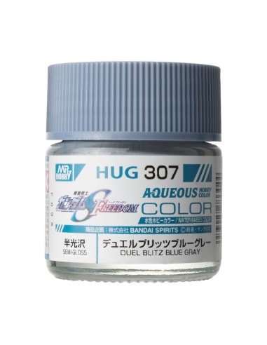 Mr Hobby -Gunze AQUEOUS GUNDAM COLOR (10ml) DUEL BLITZ BLUE GRAY 