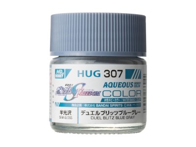 Mr Hobby -Gunze AQUEOUS GUNDAM COLOR (10ml) DUEL BLITZ BLUE GRAY 