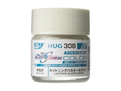 Mr Hobby -Gunze AQUEOUS GUNDAM COLOR (10ml) LIGHTNING BUSTER WHITE 