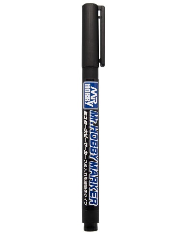 Mr Hobby -Gunze Mr. Hobby Marker Super Fine Tip Brush Pen Black 