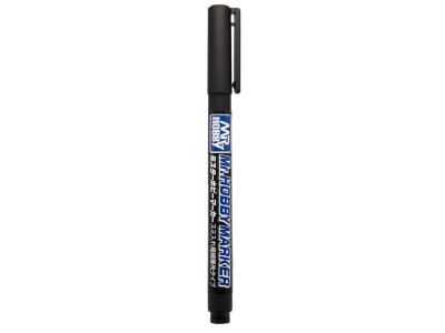 Mr Hobby -Gunze Mr. Hobby Marker Super Fine Tip Brush Pen Black 