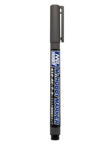 Mr Hobby -Gunze Mr. Hobby Marker Super Fine Tip Brush Pen Grey 