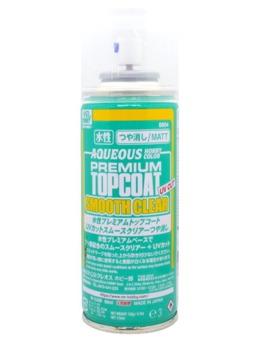 Mr Hobby -Gunze Aqueous Premium Top Coat UV-Cut Smooth Clear (Matt) 