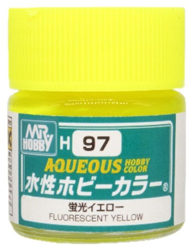 Mr Hobby -Gunze Aqueous Hobby Colors  (10 ml) Fluorescent Yellow 