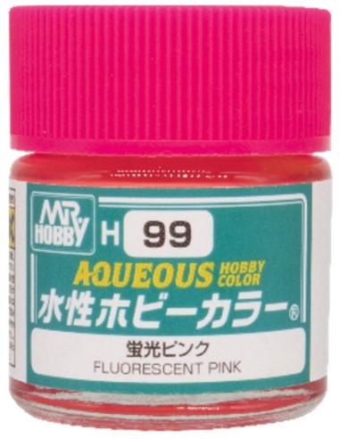 Mr Hobby -Gunze Aqueous Hobby Colors  (10 ml) Fluorescent Pink 