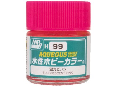 Mr Hobby -Gunze Aqueous Hobby Colors  (10 ml) Fluorescent Pink 