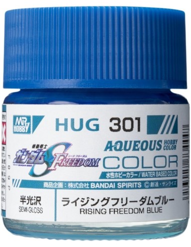 Mr Hobby -Gunze AQUEOUS GUNDAM COLOR (10ml) RISING FREEDOM BLUE 
