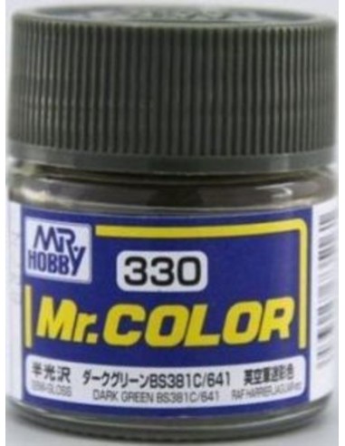Mr Hobby -Gunze Mr. Color (10 ml) Dark Green BS381C/641 