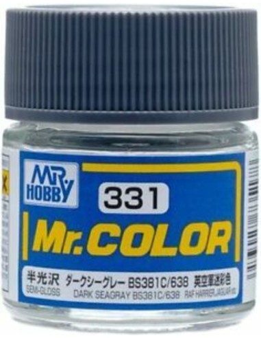 Mr Hobby -Gunze Mr. Color (10 ml) Dark Seagray BS381C 638 