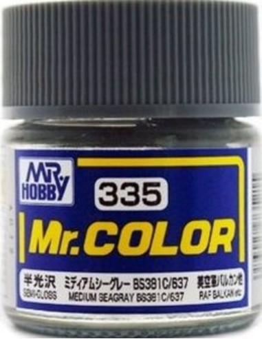 Mr Hobby -Gunze Mr. Color (10 ml) Medium Seagray BS381C 637 