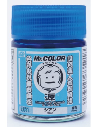 Mr Hobby -Gunze Primary Color Pigments (10 ml) Cyan 