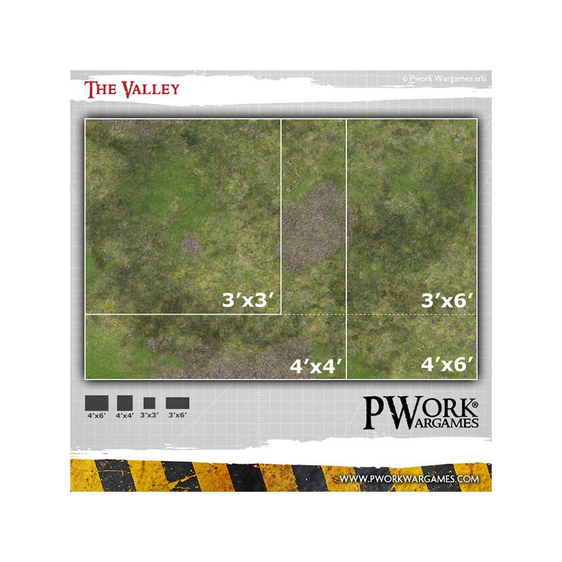 Tapis de jeu néoprène The Valley 90x90cm