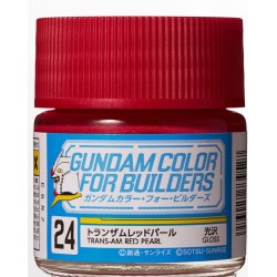 Mr Hobby -Gunze Gundam Color For Builders (10ml) TRANS-AM RED PEARL 