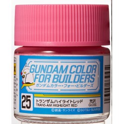 Mr Hobby -Gunze Gundam Color For Builders (10ml) TRANS-AM HIGHLIGHT RED 