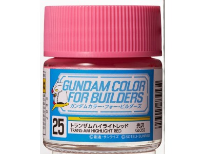 Mr Hobby -Gunze Gundam Color For Builders (10ml) TRANS-AM HIGHLIGHT RED 
