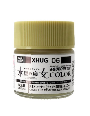 Mr Hobby -Gunze AQUEOUS GUNDAM COLOR (10ml) DEMI-TRAINER (CHUCHU) YELLOW 