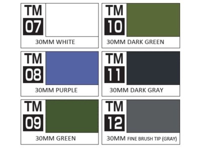 Mr Hobby -Gunze 30 MINUTES MISSIONS Marker Basic Set 