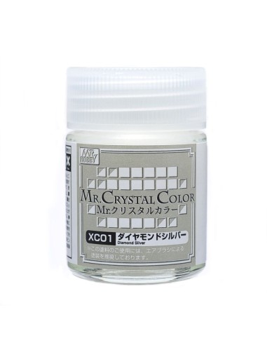 Mr Hobby -Gunze Mr. Crystal Color (18ml) Diamond Silver 