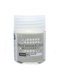 Mr Hobby -Gunze Mr. Crystal Color (18ml) Ruby Red 