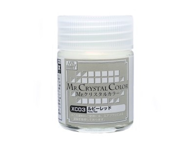 Mr Hobby -Gunze Mr. Crystal Color (18ml) Ruby Red 