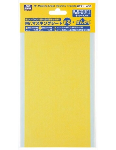 Mr Hobby -Gunze Mr. Masking Sheet Round & Triangle 