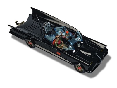 Batmobile with Batman and Robin 