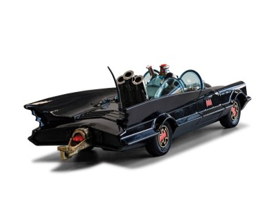 Batmobile with Batman and Robin 