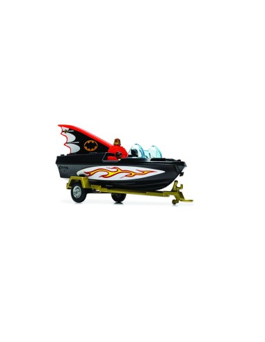 Corgi Toys 107 - Bat Boat With Batmobile & Robin (Reissue) 