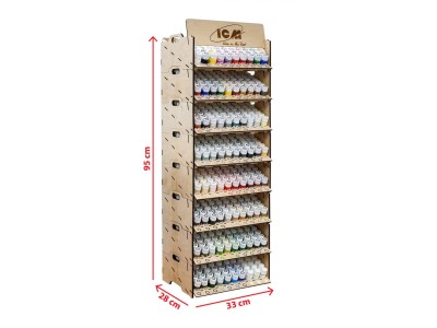 Plywood stand for paints 