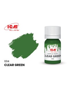 CLEAR COLORS Clear Green bottle 12 ml 