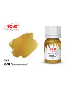 METALLIC COLORS Gold bottle 12 ml 