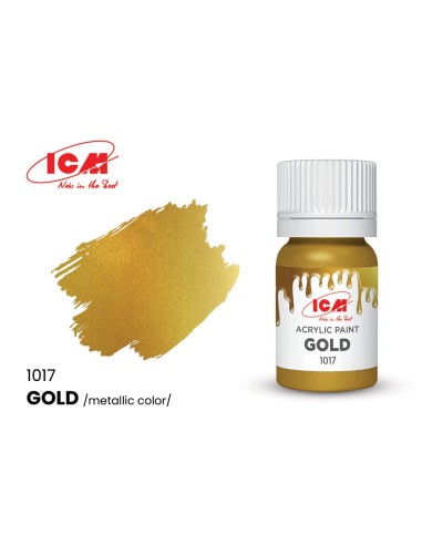 METALLIC COLORS Gold bottle 12 ml 