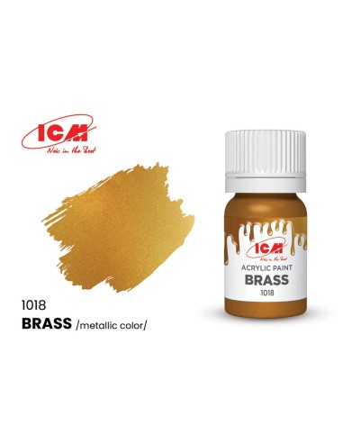 METALLIC COLORS Brass bottle 12 ml 