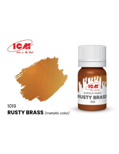 METALLIC COLORS Rusty Brass bottle 12 ml 