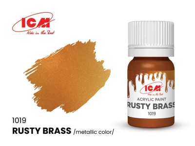 METALLIC COLORS Rusty Brass bottle 12 ml 