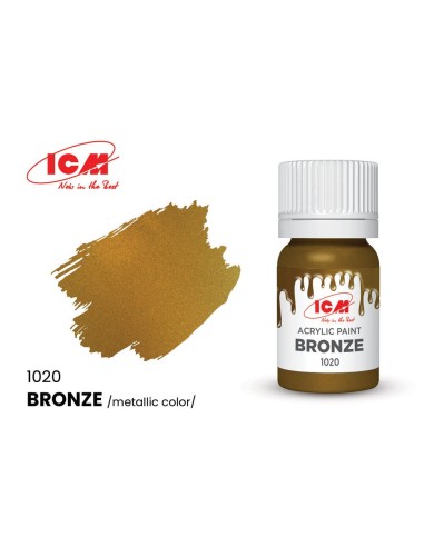 METALLIC COLORS Bronze bottle 12 ml 