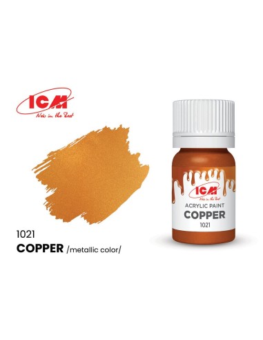 METALLIC COLORS Copper bottle 12 ml 